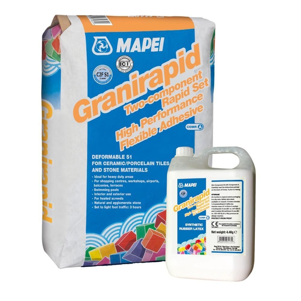 Mapei Granirapid Adhesive 2 Part Kit Grey 20+4.4kg
