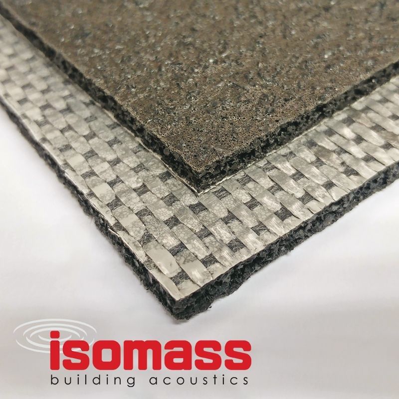 Isomass Isocheck Impact Mat 100 Acoustic Underlay 1.37mtr x 11mtr x 6.5mm