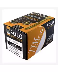 10.0 x 50 mmTimco Advanced Coach Screw Hex Flange - Zinc & Yelow (Box of 50)