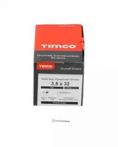 3.5 x 32mm Timco Drywall Screws PH Bugle Self Drilling Zinc (Box of 1000)