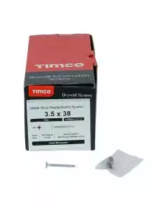 3.5 x 38mm Timco Drywall Screws PH Bugle Self Drilling Zinc (Box of 1000)