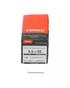 3.5 x 55mm Timco Drywall Screws PH Bugle Self Drilling Zinc (Box of 500)