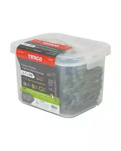 6.7 x 100 mm Timco Timber Frame Construction and Landscaping Screws Hex Exterior Green Organic (Tub of 300)