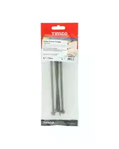 6.7 x 150 mm Timco Timber Frame Construction and Landscaping Screws Hex Exterior Green Organic (TIMpac of 4)