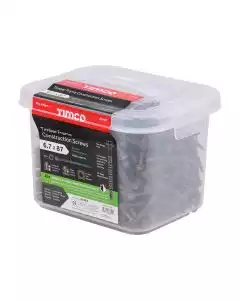 6.7 x 87 mm Timco Timber Frame Construction and Landscaping Screws Hex Exterior Green Organic (Tub of 400)